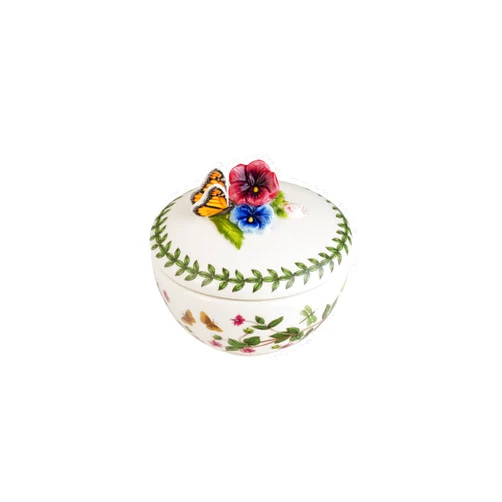 Portmeirion Elegant Botanic Garden Butterfly Trinket Box, 2.5