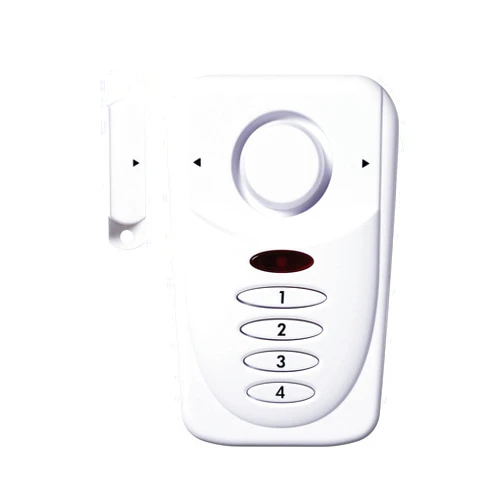 SABRE Wireless Elite Home and Commercial Door Security Alarm with LOUD 120 dB Siren and Exit Entry Delays, DIY EASY to Install, White