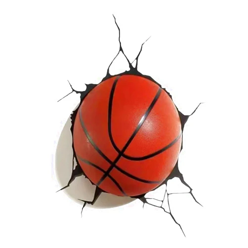 Zcbang 3D Basketball Wall Decal Sticker, 2-Pack,Suitable for Decorating car Bodies, Windows, Rear windshields, Bumpers, Walls, laptops, and suitcases #LQ-01