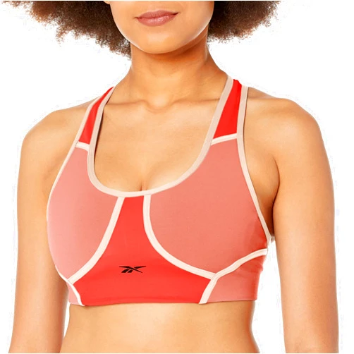 Reebok Women's Lux Racerback Sports Bra, Medium Support