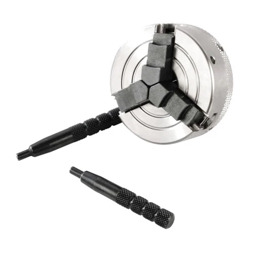 O'SKOOL Three Jaw Lathe Chuck, Self Centering Chuck Hardened Steel Jaws, Self-Centering Wood Turning Chuck with 1” x 8TPI Thread for Woodturning