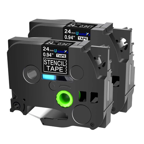 SuperInk USUPERINK 2PK Compatible for Brother ST151 STe151 ST-151 STe-151 Stencil Tape 1