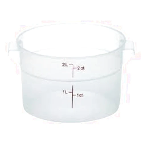 Cambro RFS2PP190 Round Storage Container 2 Qt., 6 Pack