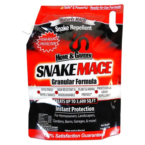 Nature's Mace Snake MACE, Snake Repellent for Yard, Home, Garden, Outdoor Snake Repelling Granules, Snake Deterrent, Plant Friendly, Pet Safe, Snake Defense Granules, Fast Acting, 7 Pounds