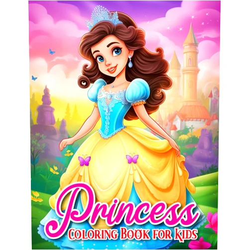 Joi Sands Press Fun and Fantasy Princess Coloring Book for Kids
