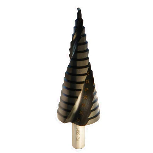 STROTON 4-32mm Metric 5% Cobalt Step Drill Bit for Stainless Steel and Hard Metal (15 Steps)
