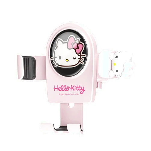 WIEEZN Cute Phone Mount for Car, Pink Cat Air Vent Clip Car Phone Holder Mount Fit for All Cell Phone, Pretty Car Accessories for Women and Girls