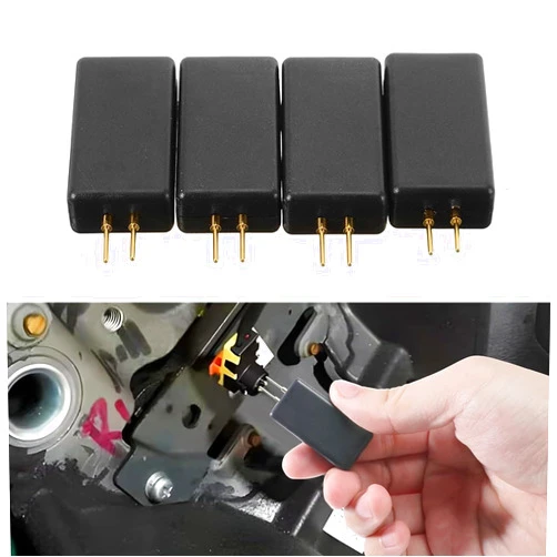 Yumfugu Pack-4 Car Airbag Detection Simulator, Car Airbag Testing Tools, Universal Automotive Airbag Finding Repair Detector Instrument Tool, for Car Truck SUV Pickup (Black)