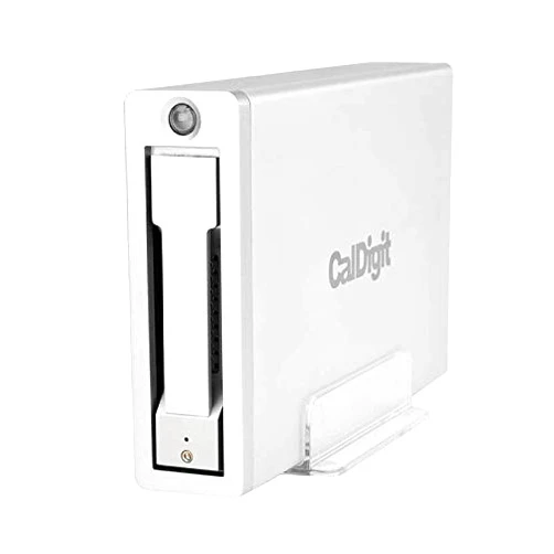 CalDigit AV Pro 2 Storage Hub USB C External Hard Drive - Charge up to 30W, Compatible with USB-C and Thunderbolt Type-C Computers (0TB Enclosure Kit)