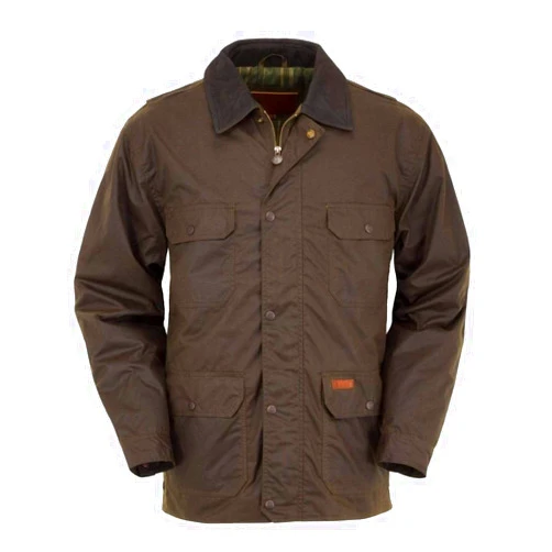 Outback Trading Company OUTBACK TRADING Men's 2146 Gidley Waterproof Breathable Fully Lined Cotton Oilskin Western Jacket