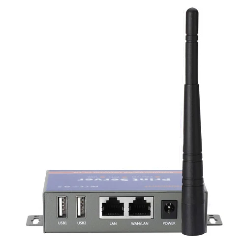CHEECENT Wireless Print Server for USB Printer (NOT Plug&Play), 2 Port USB Print Server, Convert Wired Printer to Wireless WiFi Ethernet Networking - Windows Mac Linux Compliant - CR202