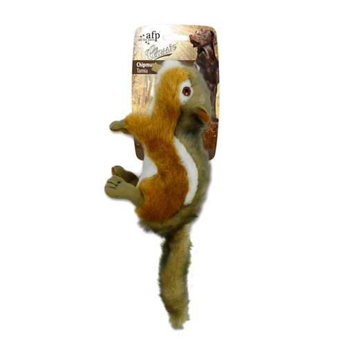 ALL FOR PAWS Squirrel Squeaky Doy Toy, Squirrel Dog Toy for Small Medium Breed, Puppy Fetch Toy with Squeaker, Plush Chew Dog Toy, 5.9 x 4.3 x 2.8 inches, Classic-Chipmunk S