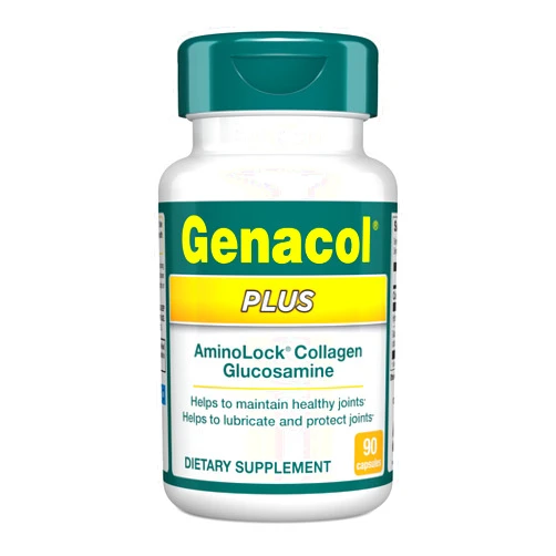 Genacol Plus – Glucosamine and Collagen Supplement, Ultra-Hydrolyzed Collagen Peptides, Eases Joint Movement, Maintains Cartilage, 90 Capsules (30-Day Supply)