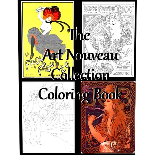 Marian Blake The Art Nouveau Collection Coloring Book