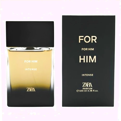 Zara For Him Intense Cologne for Men Parfum 100 ML (3.38 FL OZ)