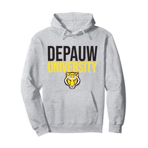 DePauw University Tigers Stacked Pullover Hoodie