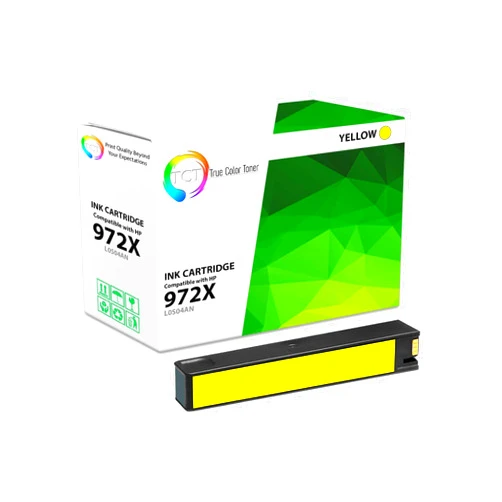 TCT 972X Yellow Ink Cartridge - Premium Compatible Replacement for HP 972X L0S04AN Yellow High Yield Works with HP PageWide Pro 452dn 477dn 477dw 552dw 577dw 577z Printers (7,000 Pages)