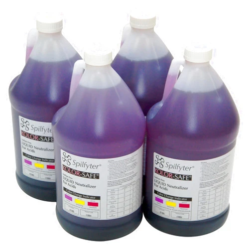 NPS Spilfyter Spilfyter 410004 Specialty Spill Control Liquid Acid Neutralizer, 4 Liter Bottle, Case of 4
