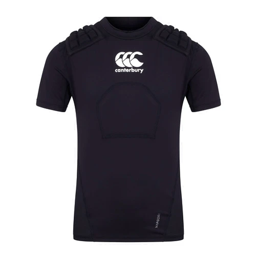 Canterbury Pro Protection Vest Junior Kids Rugby Body Pads Black