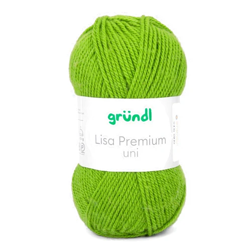 Grundl Gründl 760-33 Thread, Acrylic, May Green, 3.5-4.5mm