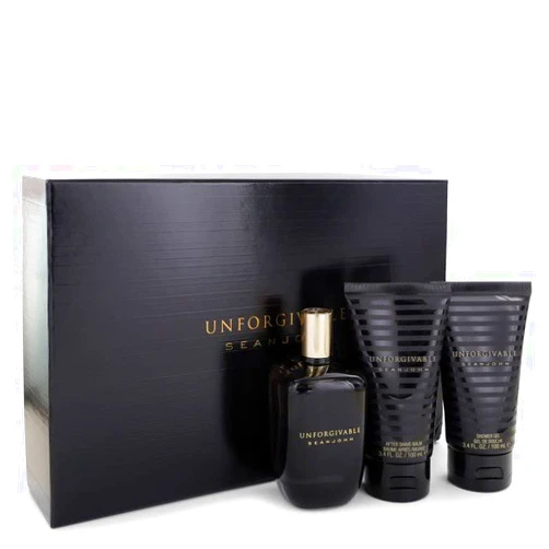 Generic Unforgivable Cologne By Sean Gift Set 4.2 Oz Eau De Toilette Spray + 3.4 Oz Shower Gel + 3.4 Oz After Shave Balm