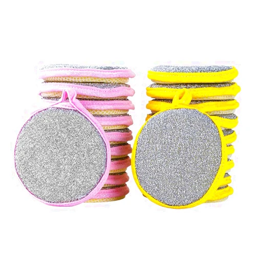 Teensery 20 Pcs Washing Dishes Sponges Double-Sided Dishwashing Sponge Scrubber Round Non-Scratch Scrub Sponges Pads Kitchen Cleaning Tools for Dishes, Pots, Pans, Sink, Basin