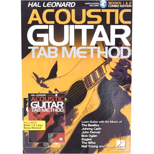 Various Hal Leonard Acoustic Guitar Tab Method - Combo Edition: Books 1 & 2 with Online Audio, Plus Bonus Material