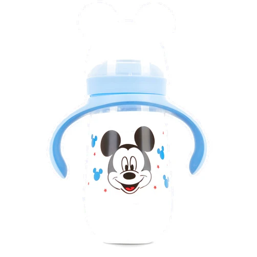 Disney Sippy Cups for Toddlers, Learner Sippy Cups for Kids with Pacifier, BPA-Free Trainer Cup with Handles, Leak-Proof Minnie Mouse and Mickey Mouse Sippy Cups, Perfect Unisex Gift for Children
