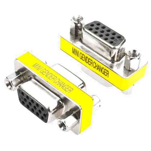AYECEHI VGA Coupler 5-Pack 15 Pin VGA SVGA Female to Female Mini Gender Changer Coupler Adapter