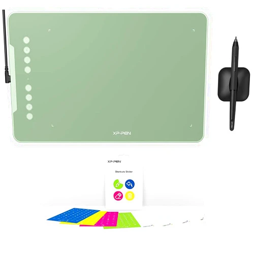 XP-Pen XPPen Deco 01 V3 Drawing Tablet 10x6.25 Graphics Tablet with 16384 Levels Pressure XPPen Shortcuts Stickers for XPPen Drawing Pen Tablets and Pen Displays