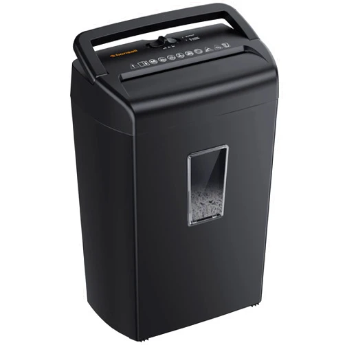Bonsaii 10-Sheet Cross Cut Paper Shredder, 5.5 Gal Home Office Heavy Duty Shredder for Credit Card, Staple, Clip with Transparent Window(C209-D)