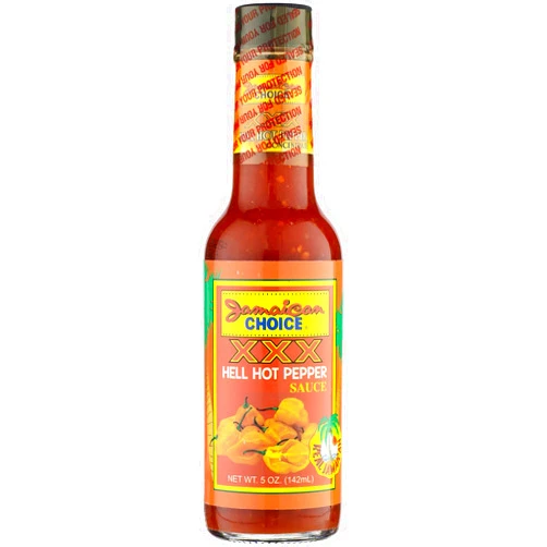 Jamaican Choice Hell Hot Pepper Sauce XXX | 5 Oz -by Jamaican Choice
