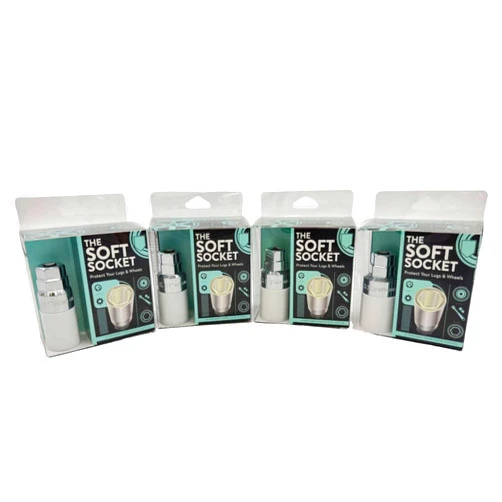 BALLADE SPORTS 4 Pack - Soft Socket for Lug Nuts 17mm 19mm 21mm 22mm All Included