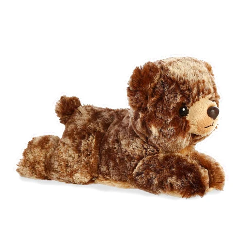 Aurora® Adorable Mini Flopsie™ Brownie Bear™ Stuffed Animal - Playful Ease - Timeless Companions - Brown 8 Inches