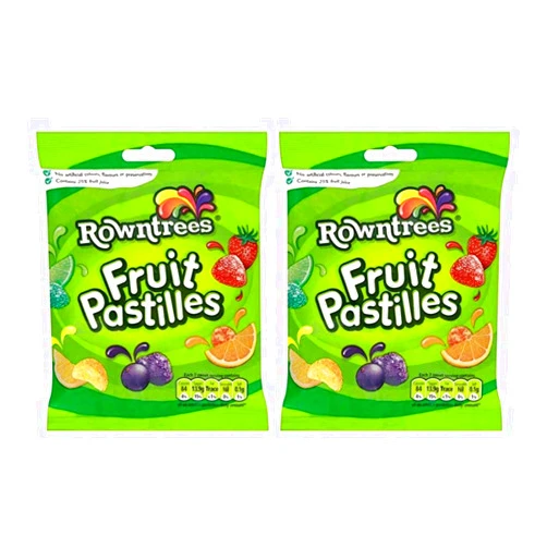 Rowntrees Fruit Pastilles Bag 143g (Pack of 2)