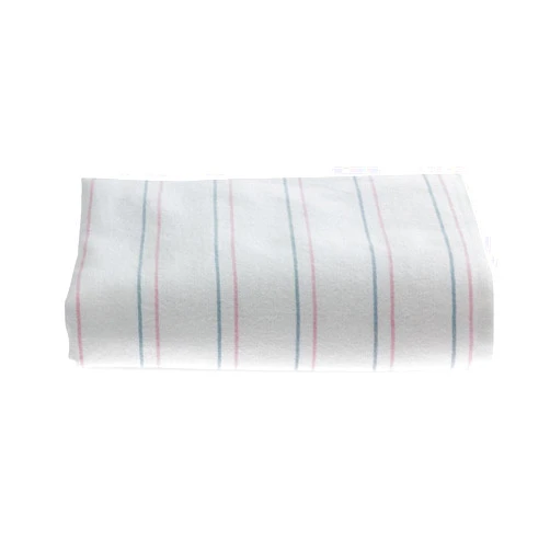 Medline Candystripe Stripe Baby Blanket, Classic Design, 100% Cotton, Soft, Cuddly, Swaddling, 36