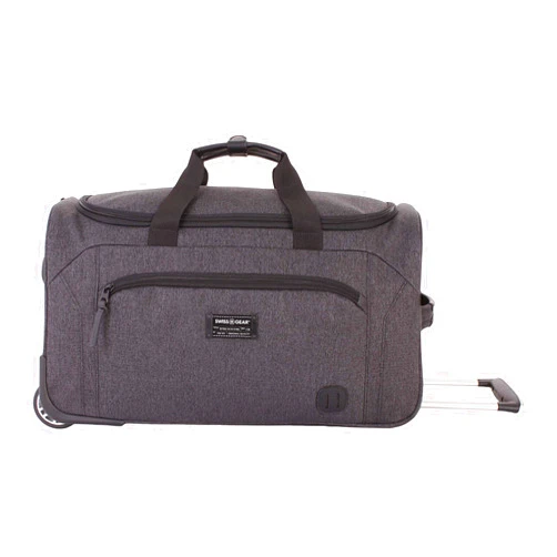 SwissGear Duffel Bag, Carry-On Travel Luggage, Heather Grey, 19