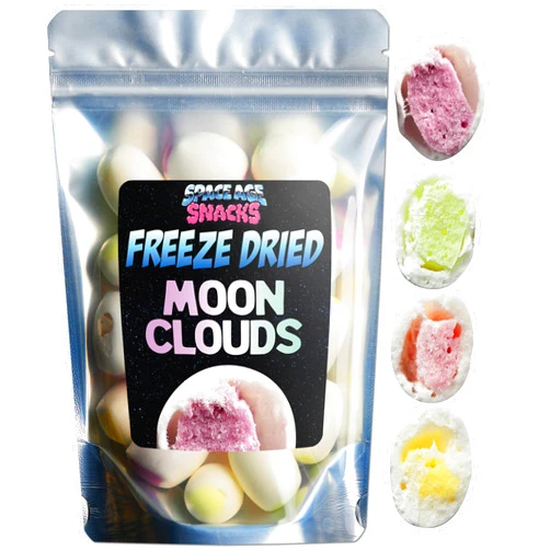 Space Age Snacks Premium Freeze Dried Hi Chews - Moon Clouds Freeze Dried Candy Shipped in Box for Extra Protection - Space Age Snacks Freeze Dry Candy Freetles for All Ages (4 Ounce)