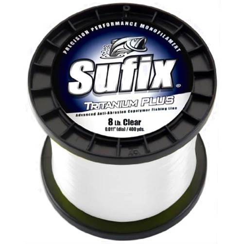 Sufix Tritanium Plus 1/4-Pound Spool Size Fishing Line (Clear, 20-Pound)