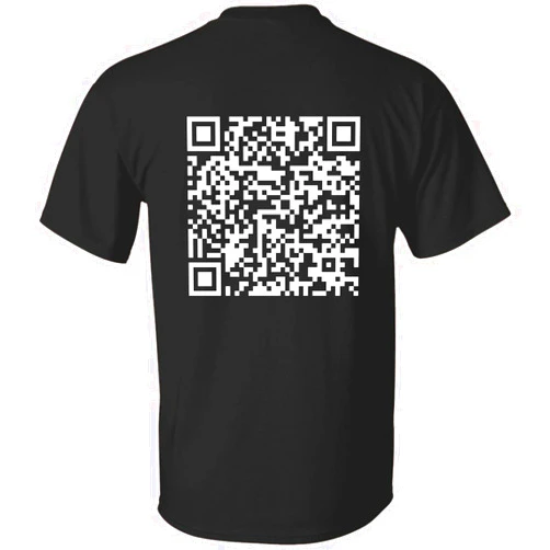 Generic Custom QR Code Humorous Message T-Shirt