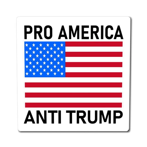 Brian Bula Pro America Anti Trump Magnet Donald Trump Sucks Magnet White 6x6