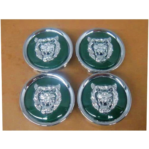 Generic Green Background Wheel Hub Cap Emblems Fits Jaguar XJ6 XJR XK8 XKR XJ8 S-Type X-Type XF XJ XJS MNA6249AB