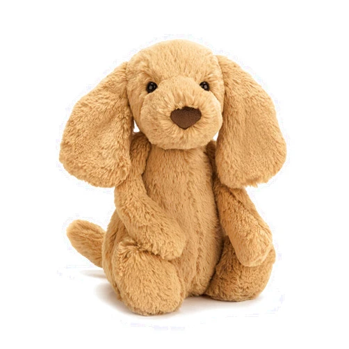 Jellycat Bashful Toffee Puppy Stuffed Animal, Medium 12 inches - Dogs and Puppies Plush Toy - Classic Children's Gift