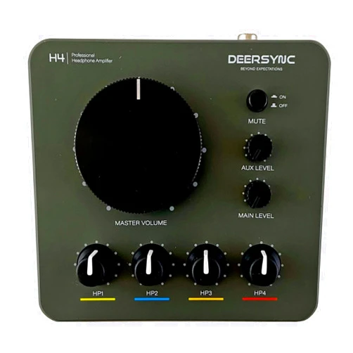 Deersync H4 4-Channel Professional Studio Headphone Amplifier
