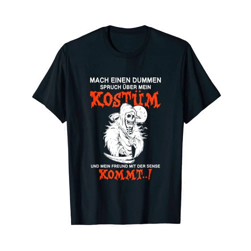 BeGruselig - Halloween und Halloween Kostüm Grim Reaper Halloween Costume – Sense Men Women Gift T-Shirt