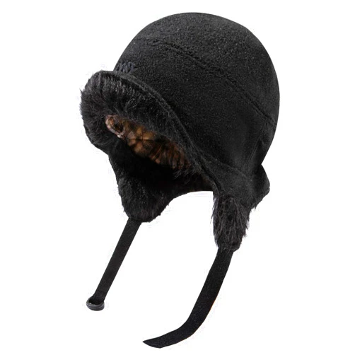 Gvatasz Fleece Trapper Hats with Visor Women Winter Ear Flap Ski Cap Warm Russian Ushanka Hat Windproof Eskimo Aviator Hat