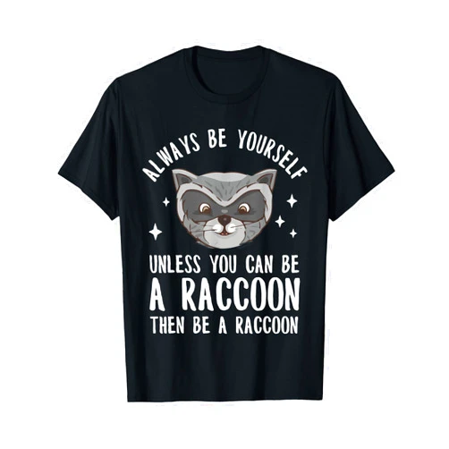 Waschbär Tshirt Herren Damen Kostüm Kinder Raccoon Gift for Martens Raccoon Mapache T-Shirt
