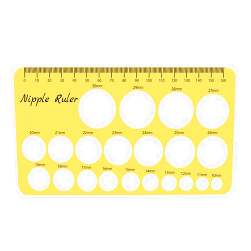 YOUHA Nipple Ruler, Nipple Rulers for Flange Sizing Measurement Tool, Silicone & Soft Flange Size Measure for Nipples, Breast Flange Measuring Tool Breast Pump Sizing Tool-New Mothers Musthaves