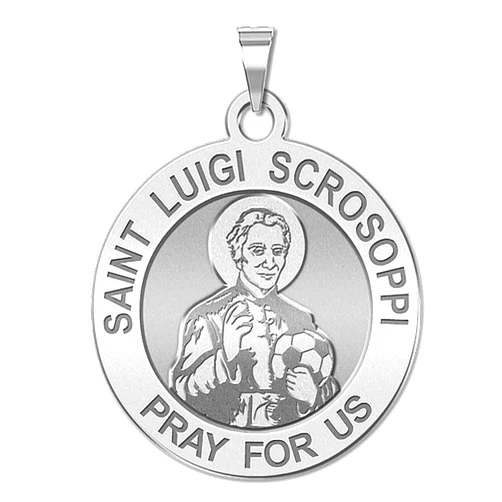 PicturesOnGold.com Saint Luigi Scrosoppi Religious Medal In Sterling Silver and 10K, or 14K Gold - 2/3 Inch, 3/4 Inch, 1 Inch