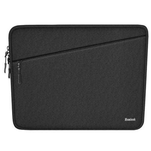 Hsmienk Laptop Sleeve Case 14 inch, Traveling Water Resistant Carrying Notebook Bag with Pocket, Shockproof Protective Laptop Cover Compatible for 14 Inch MacBook Air/Pro, HP, Lenovo, Dell, ASUS, Acer, Black